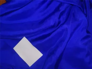 14mm royal blue color plain habotai silk fabric