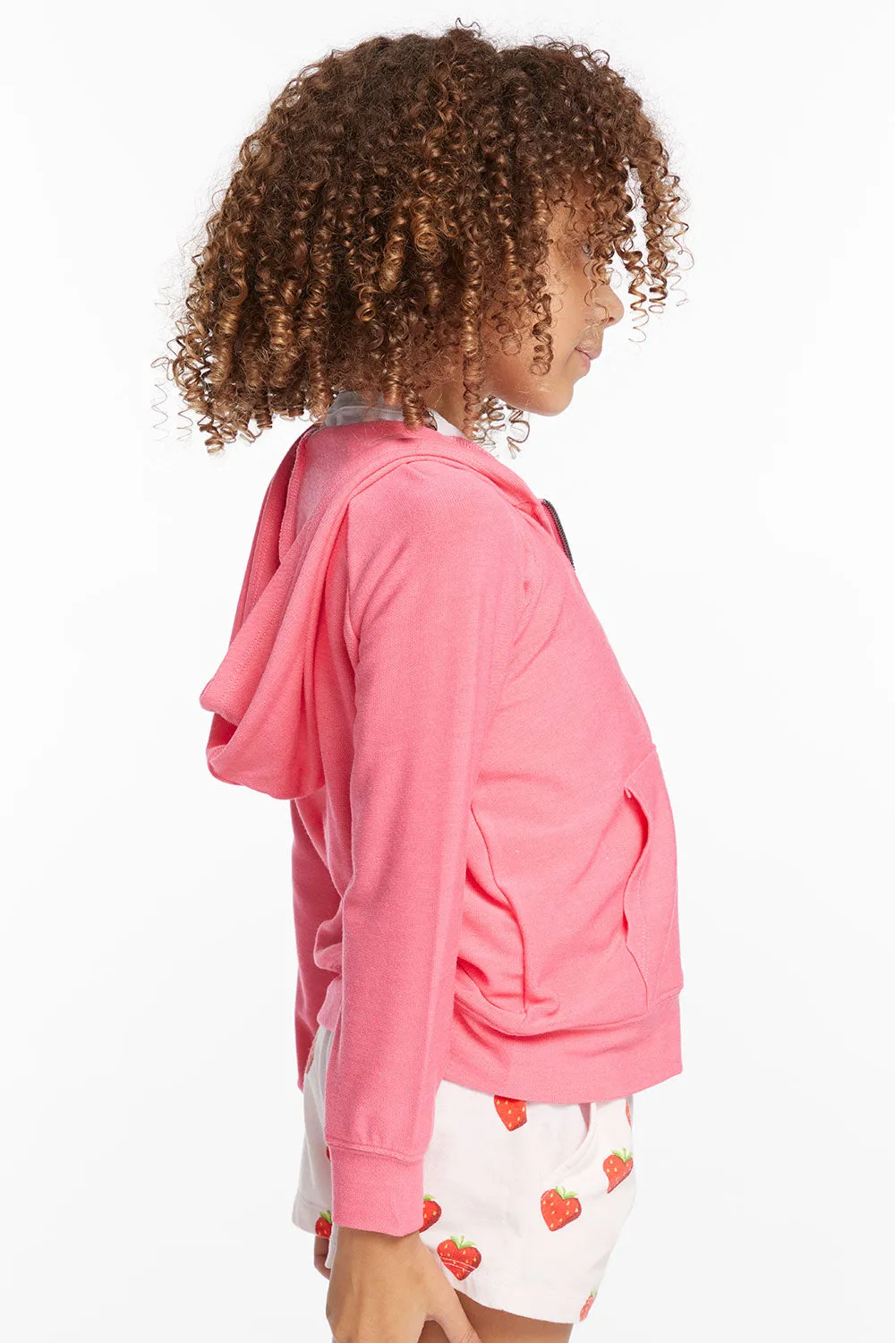 Alana Orchid Girls Zip Up Hoodie