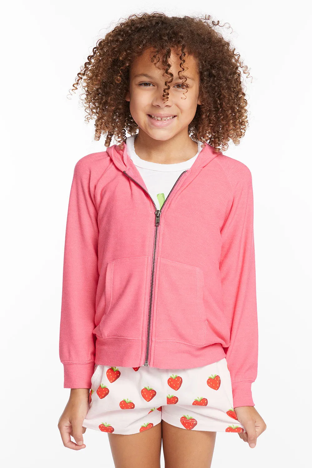 Alana Orchid Girls Zip Up Hoodie