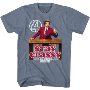 Anchorman Stay Classy Logo Men's T-Shirt