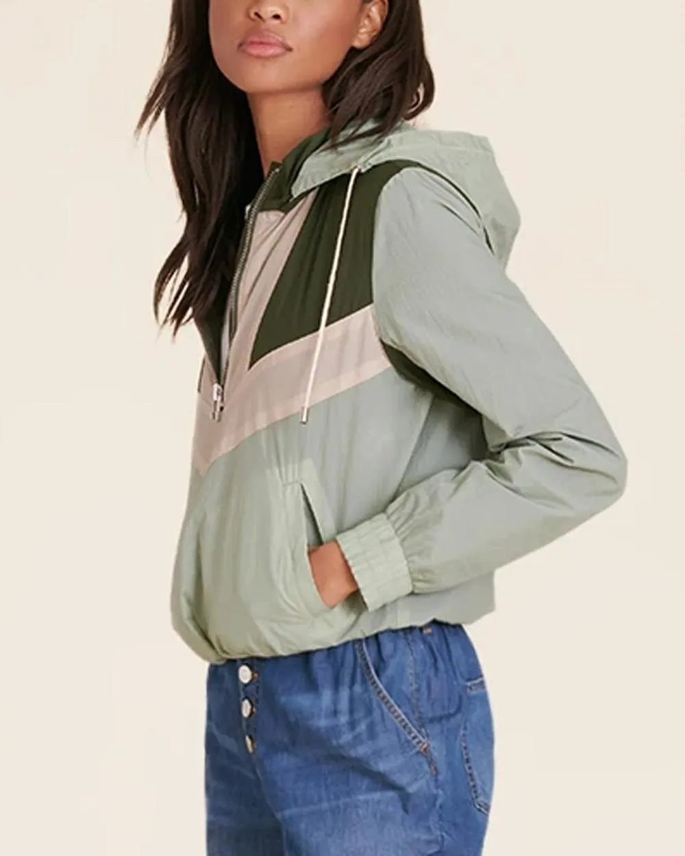 Army Color Block Avery Pullover