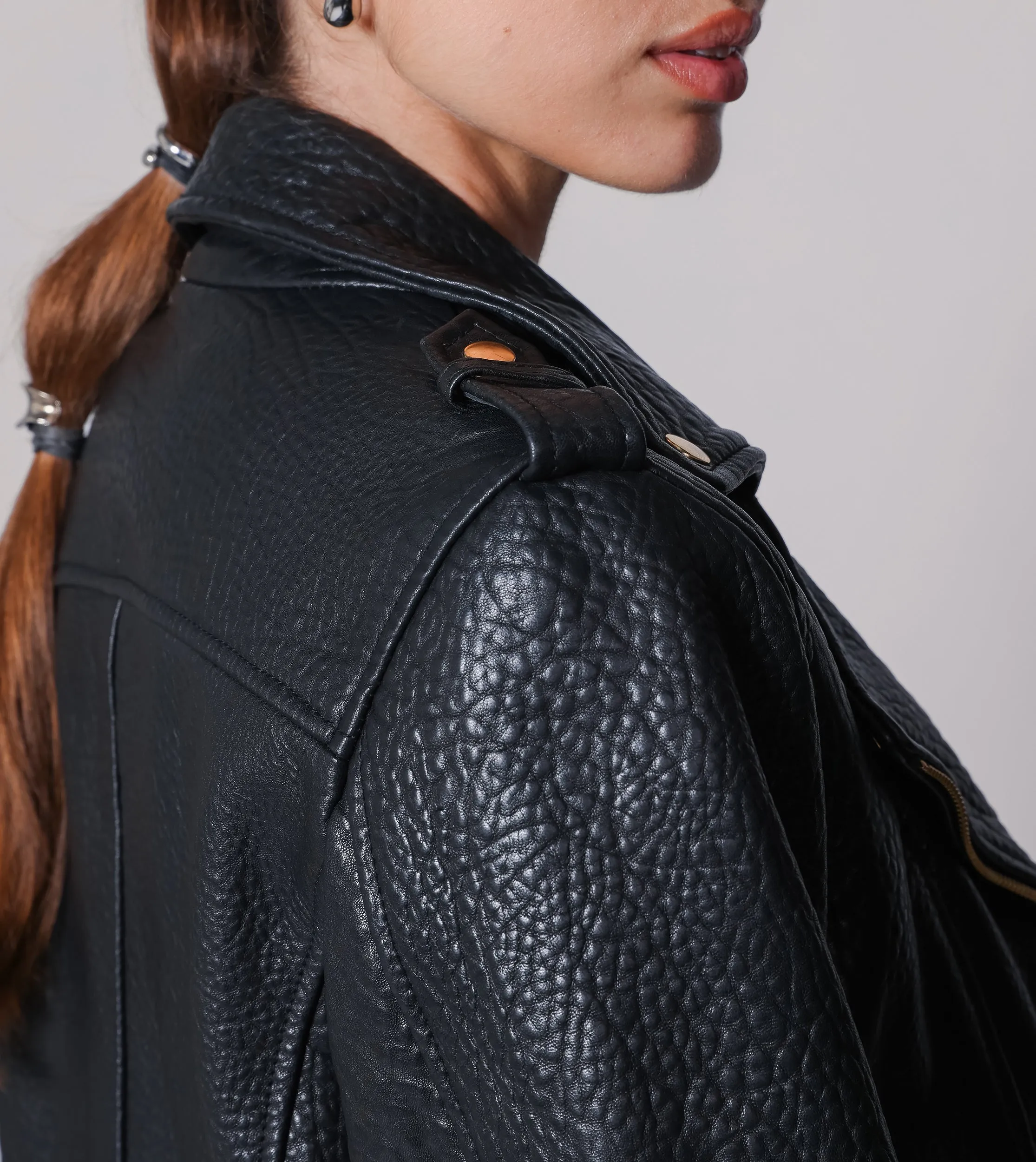 Asher Leather Jacket | Black