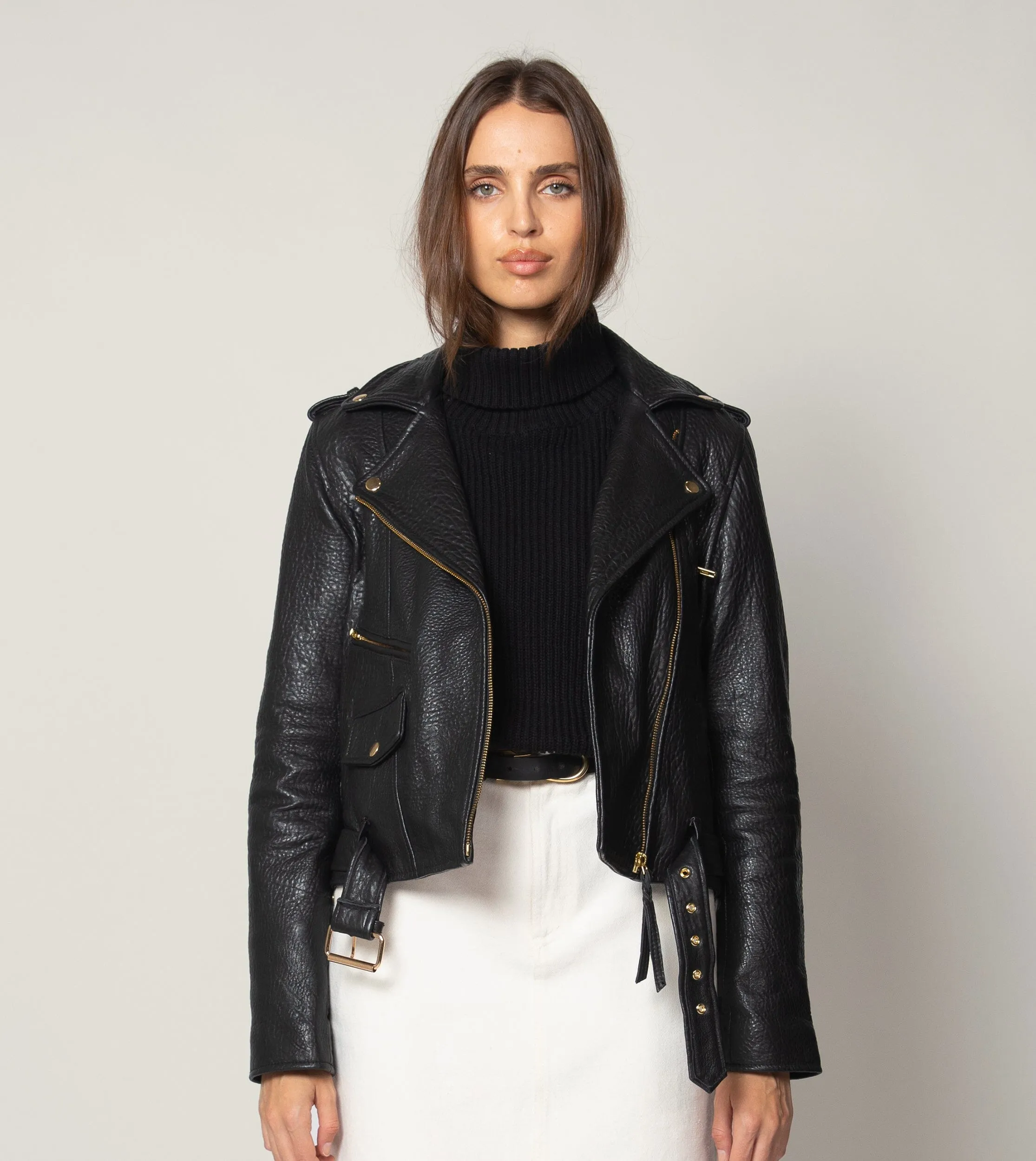 Asher Leather Jacket | Black