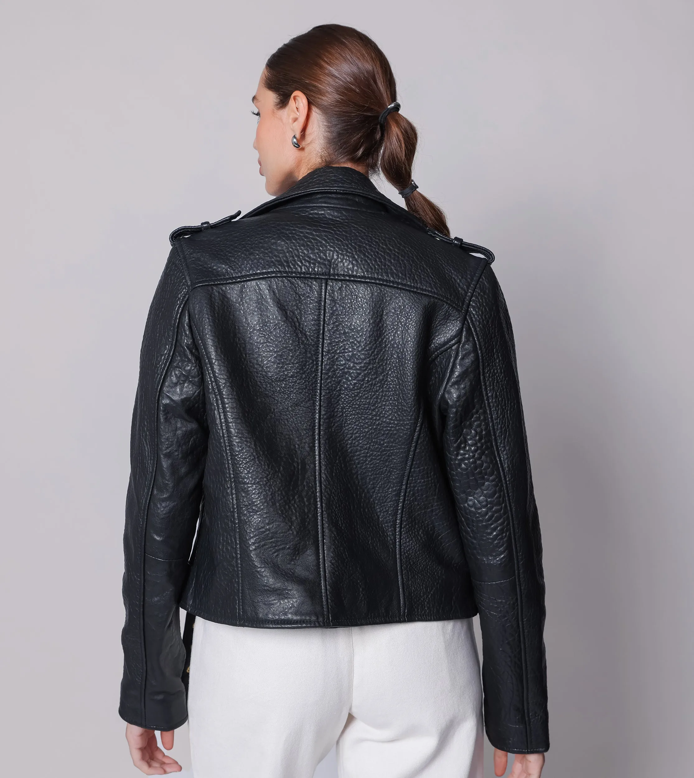 Asher Leather Jacket | Black