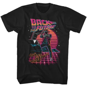 Back To The Future Synthwave Future Men's T-Shirt