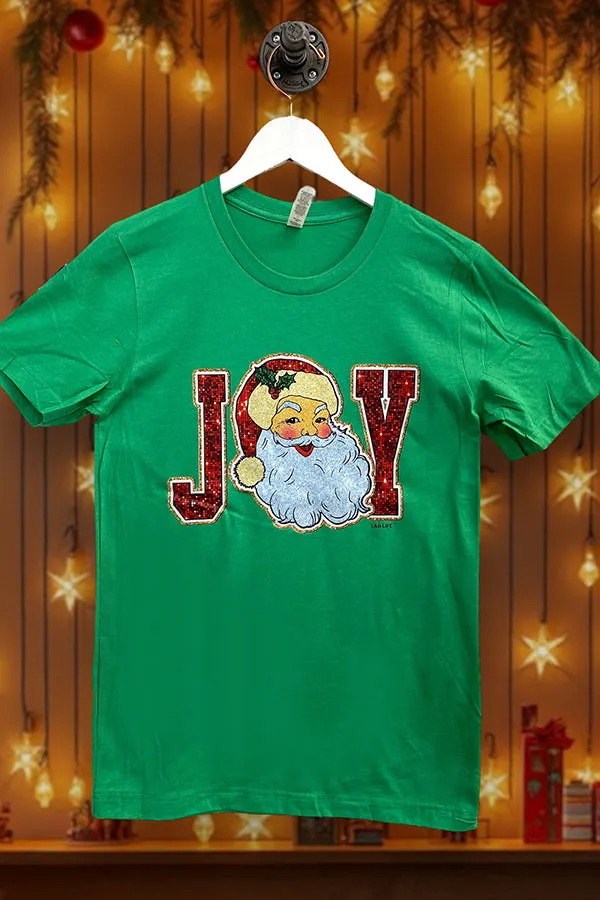 BC DTF JOY SANTA - KELLY GREEN