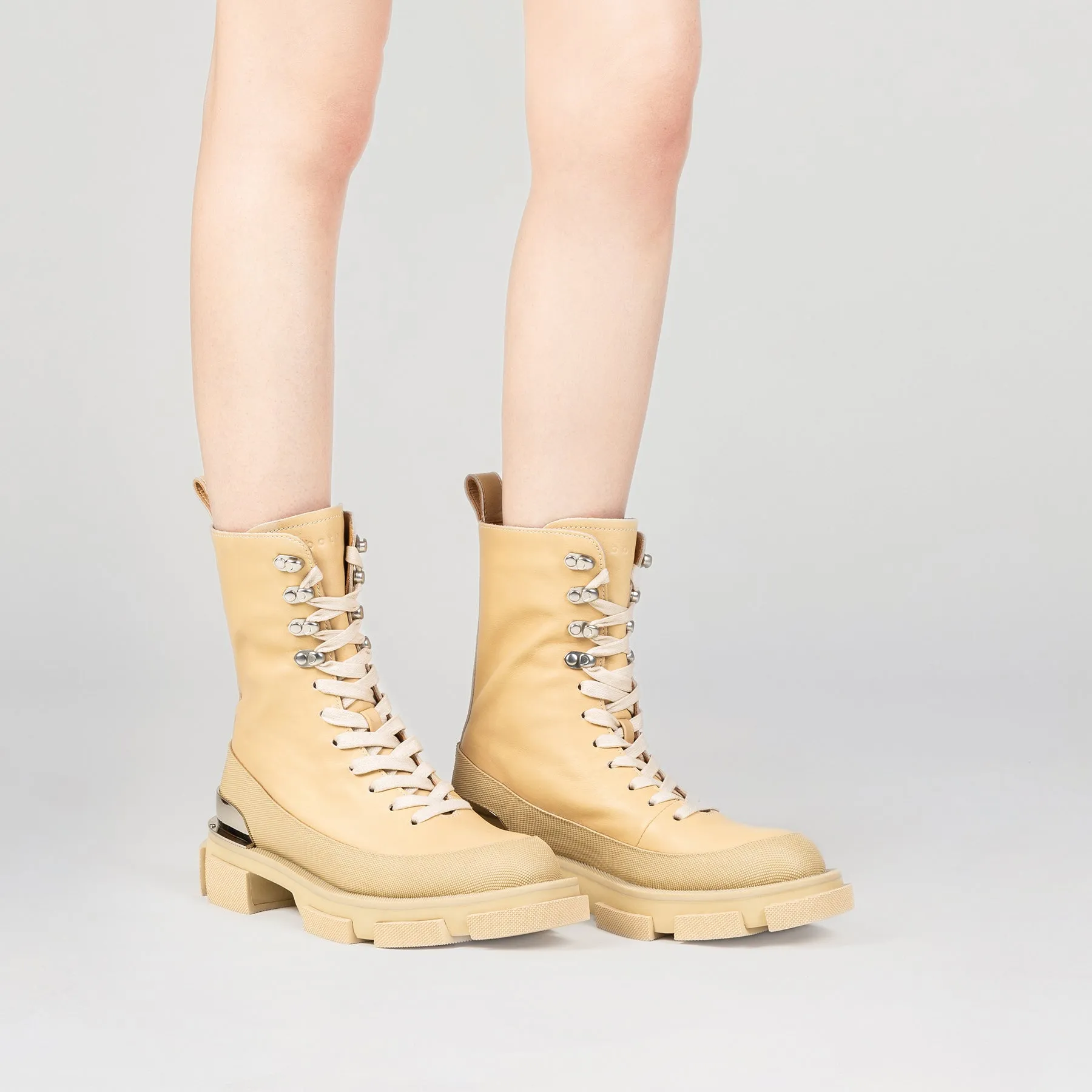 both - GAO HIGH BOOTS-BEIGE