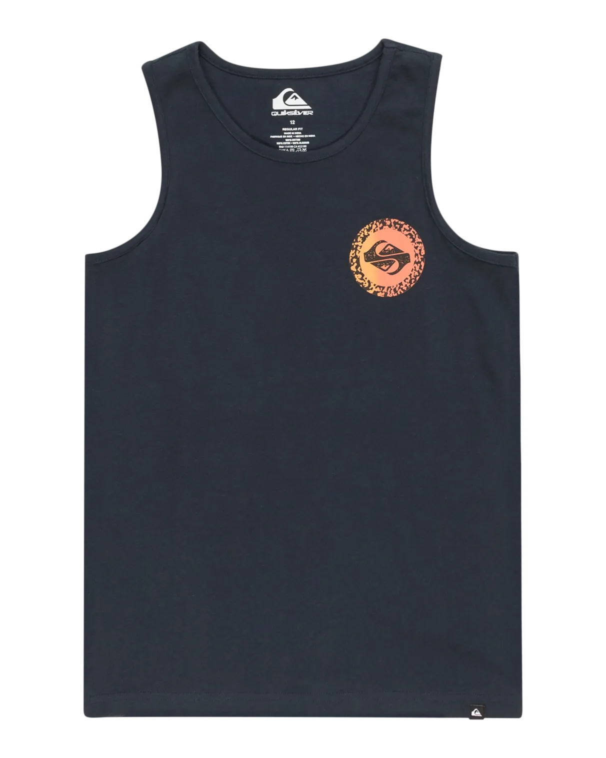 Boys Long Fade Vest in Dark Navy