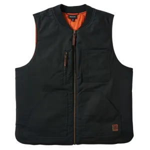 Brixton Builders Abraham Reversible Vest - Washed Black/Rust Orange