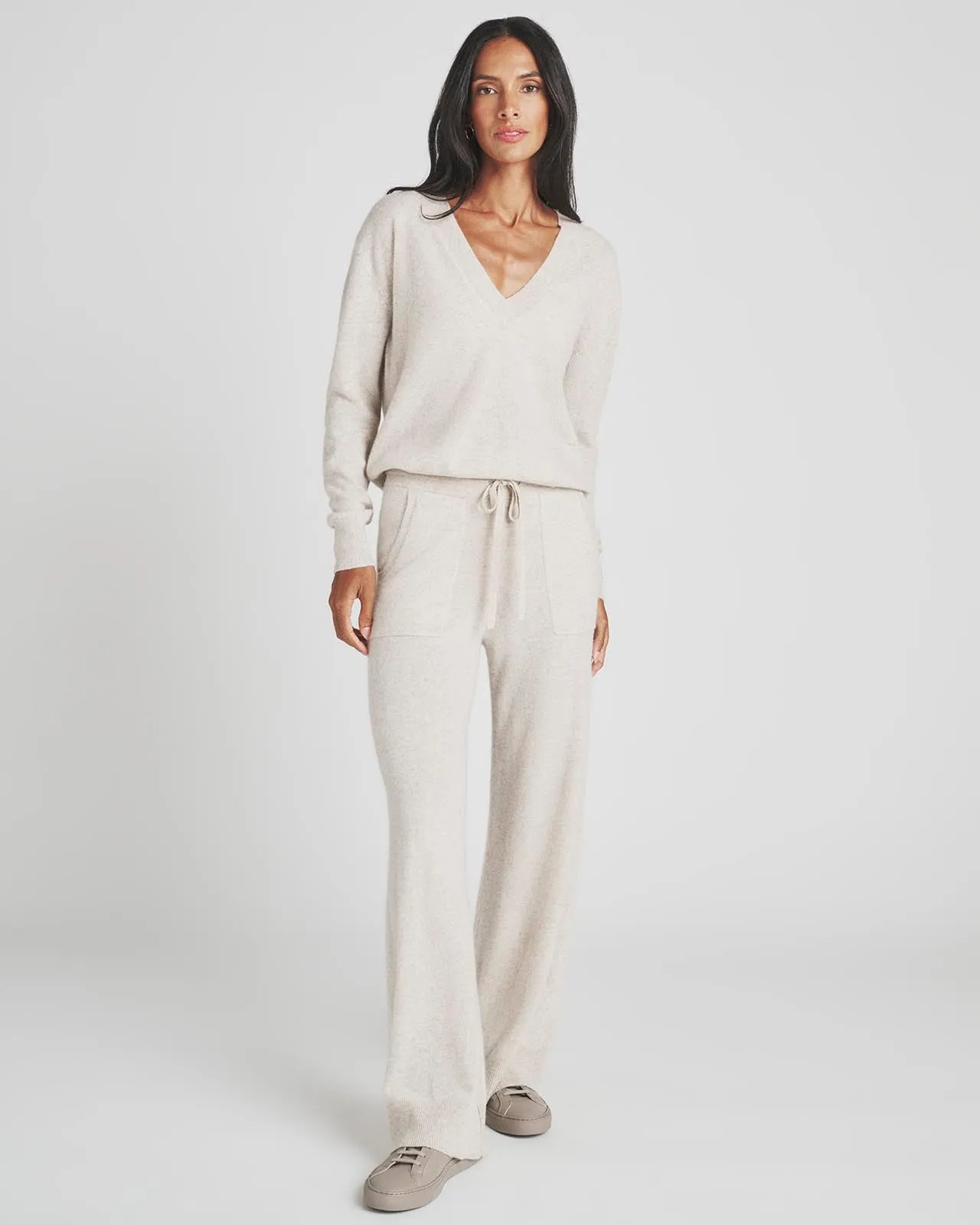 Charlotte Cashmere V-Neck Sweater