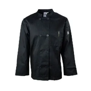 Chef Revival J071BK-XL Chef's Jacket w/ Long Sleeves - Poly/Cotton, Black, X-Large | Denson CFE