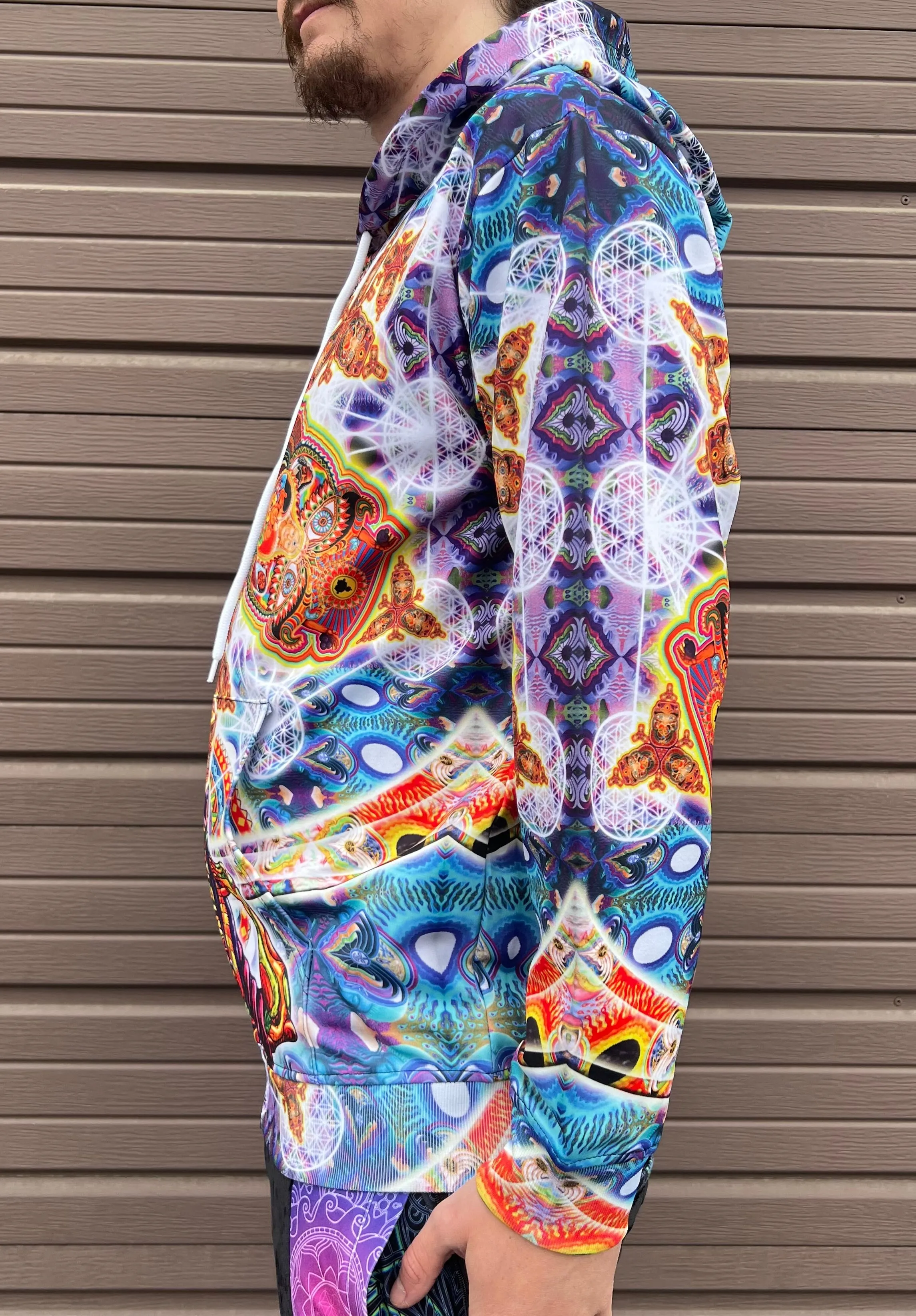 Chris Dyer - "Fractal Demention" - Zip Up Hoodie