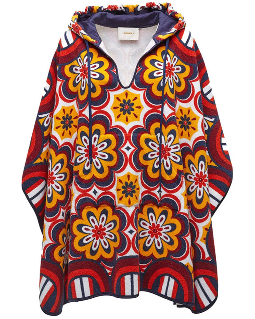 Ciccio Print Terry Poncho