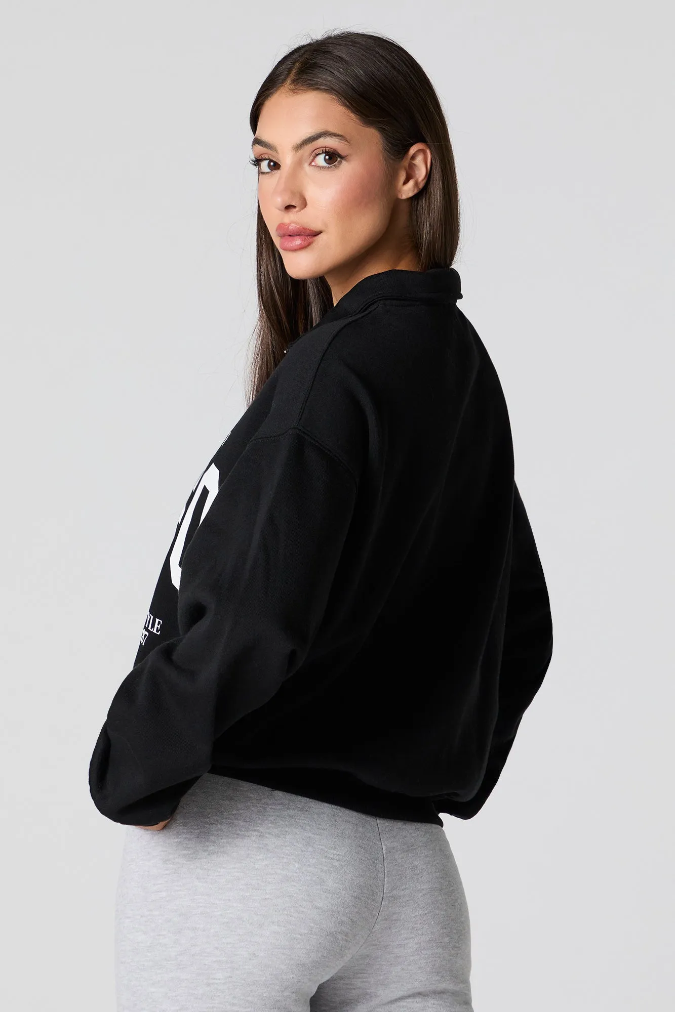 City Graphic Quarter Zip Sweatshirt