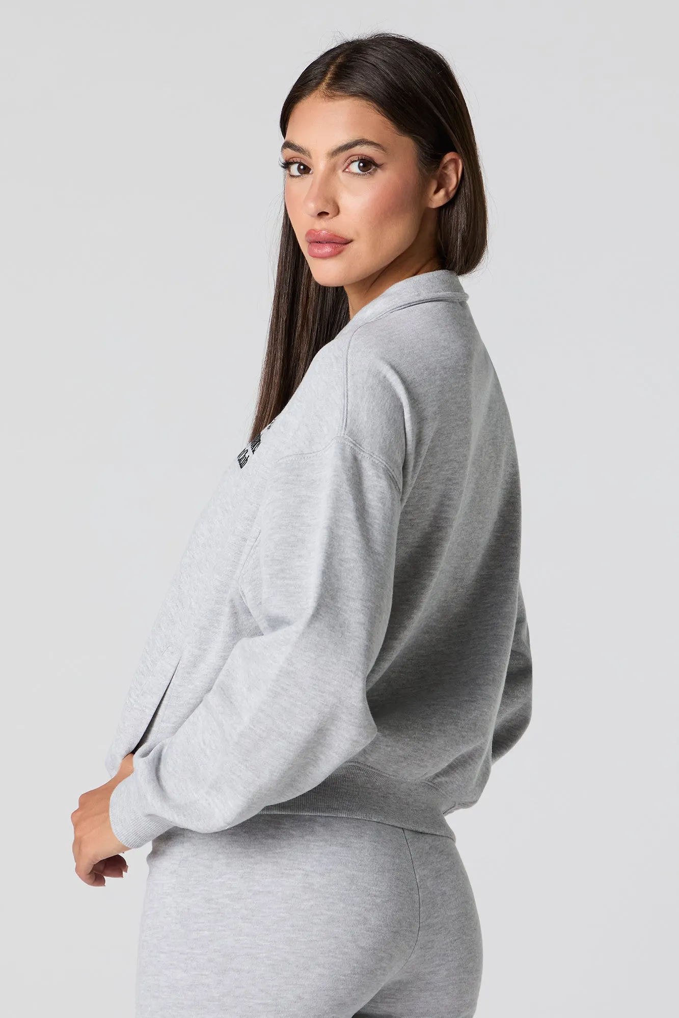 City Graphic Quarter Zip Sweatshirt