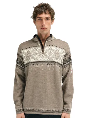 Dale of Norway | Blyfjell Swweater | Men's | Mountainstone/Off White/Coffee