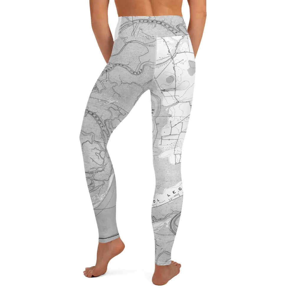 Descendants of the Island B W JI Map Leggings