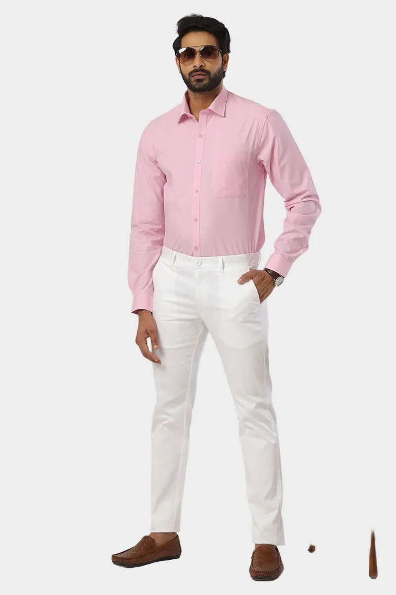 Fila - Soft Pink Formal Shirts For Men | Ariser