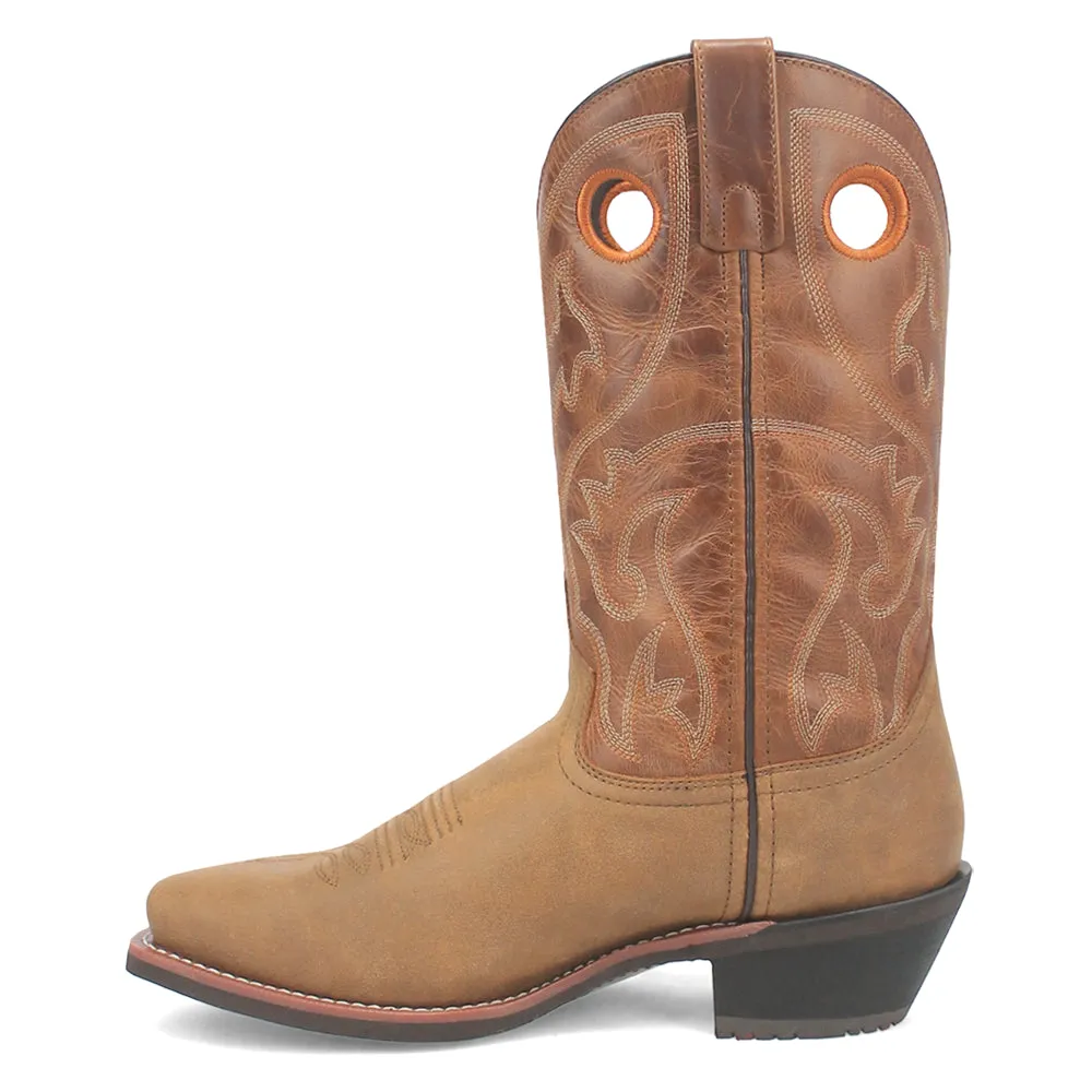 Frontier Embroidered Square Toe Cowboy Boots