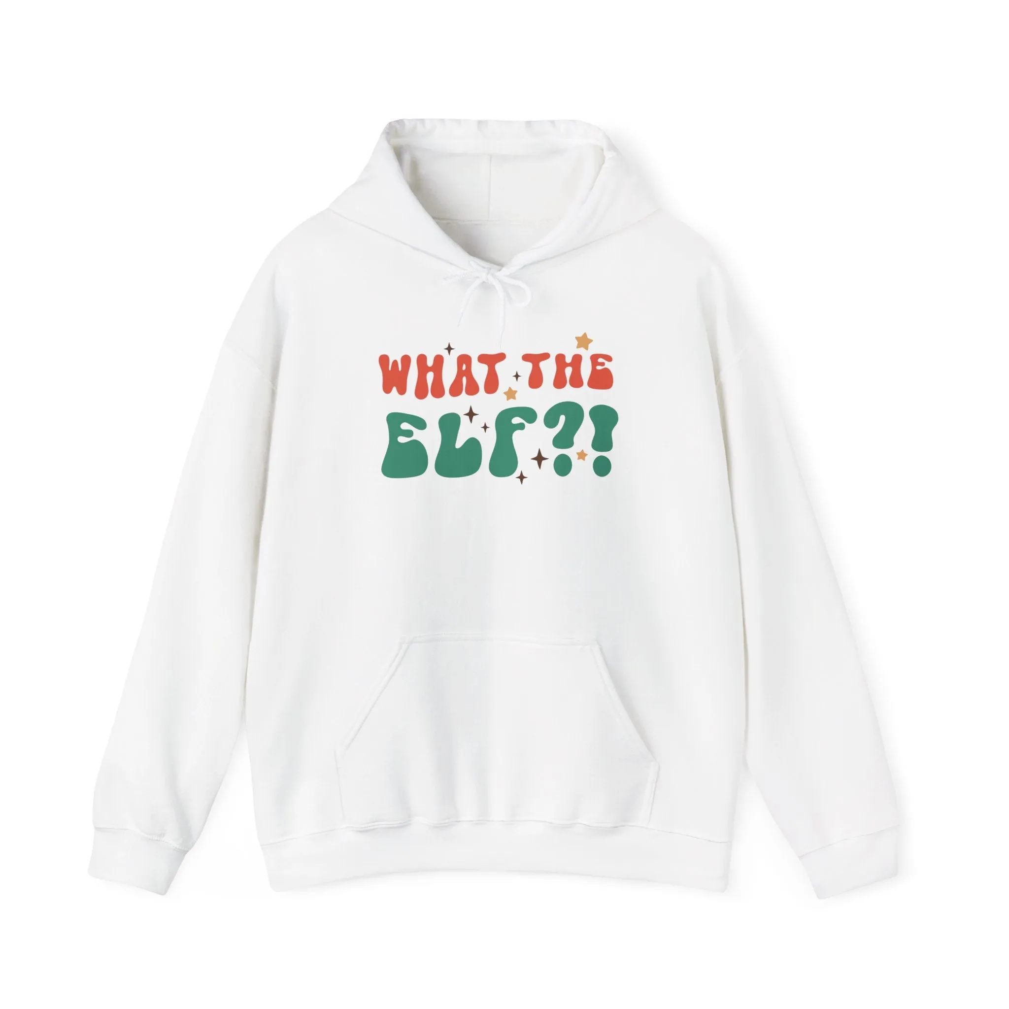 Funny Holiday Hoodie, What the Elf Sweatshirt for Christmas, Unisex Gift, Winter Apparel, Festive Casual Wear, Cozy Sweater