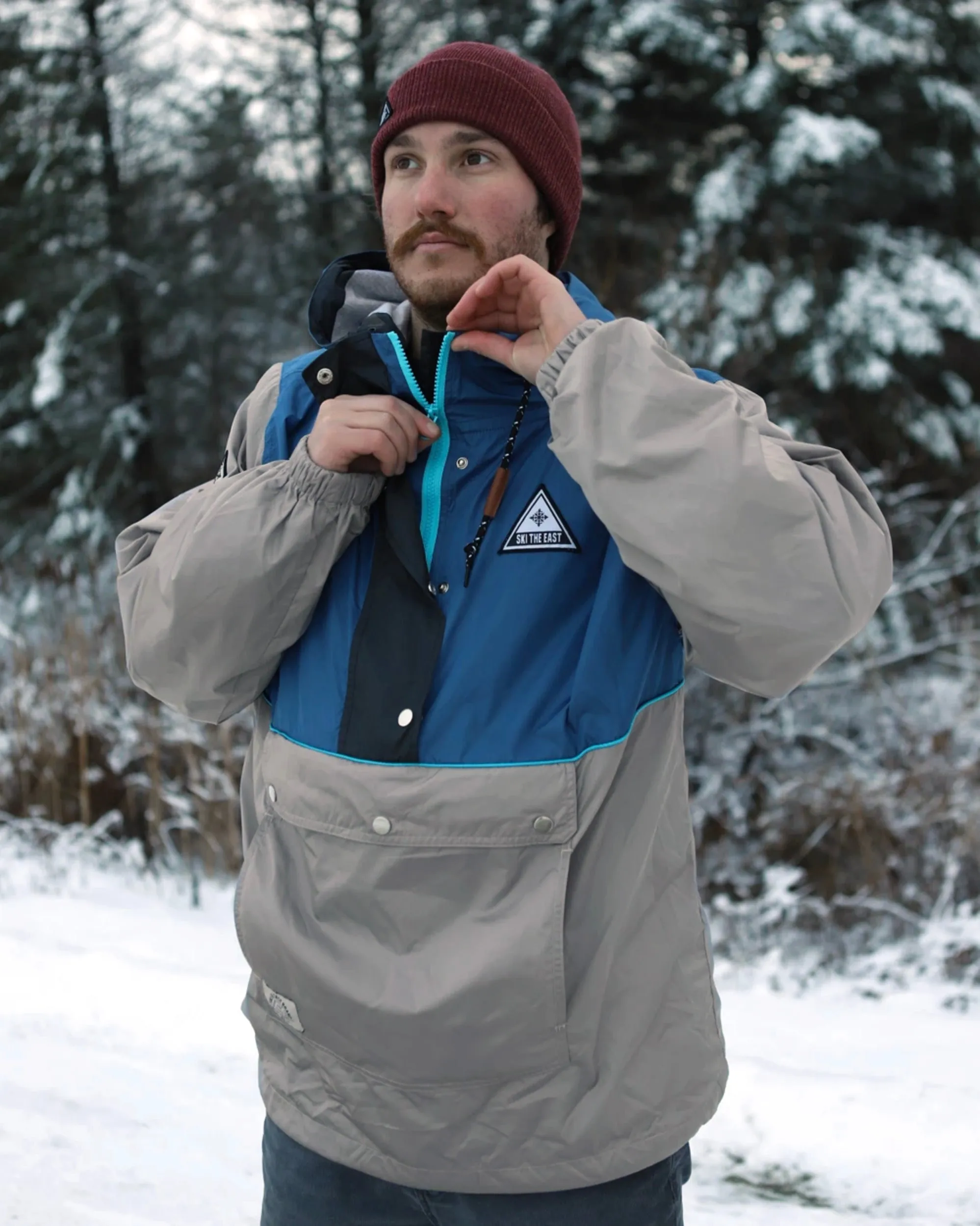 Gale Force Half Zip Windbreaker - Navy