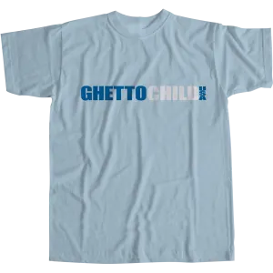 Ghetto Child Monotone Classic Usa T-Shirt - Blue