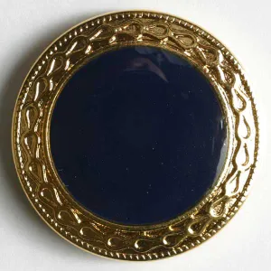 Gold Edged Enamel Button 1468