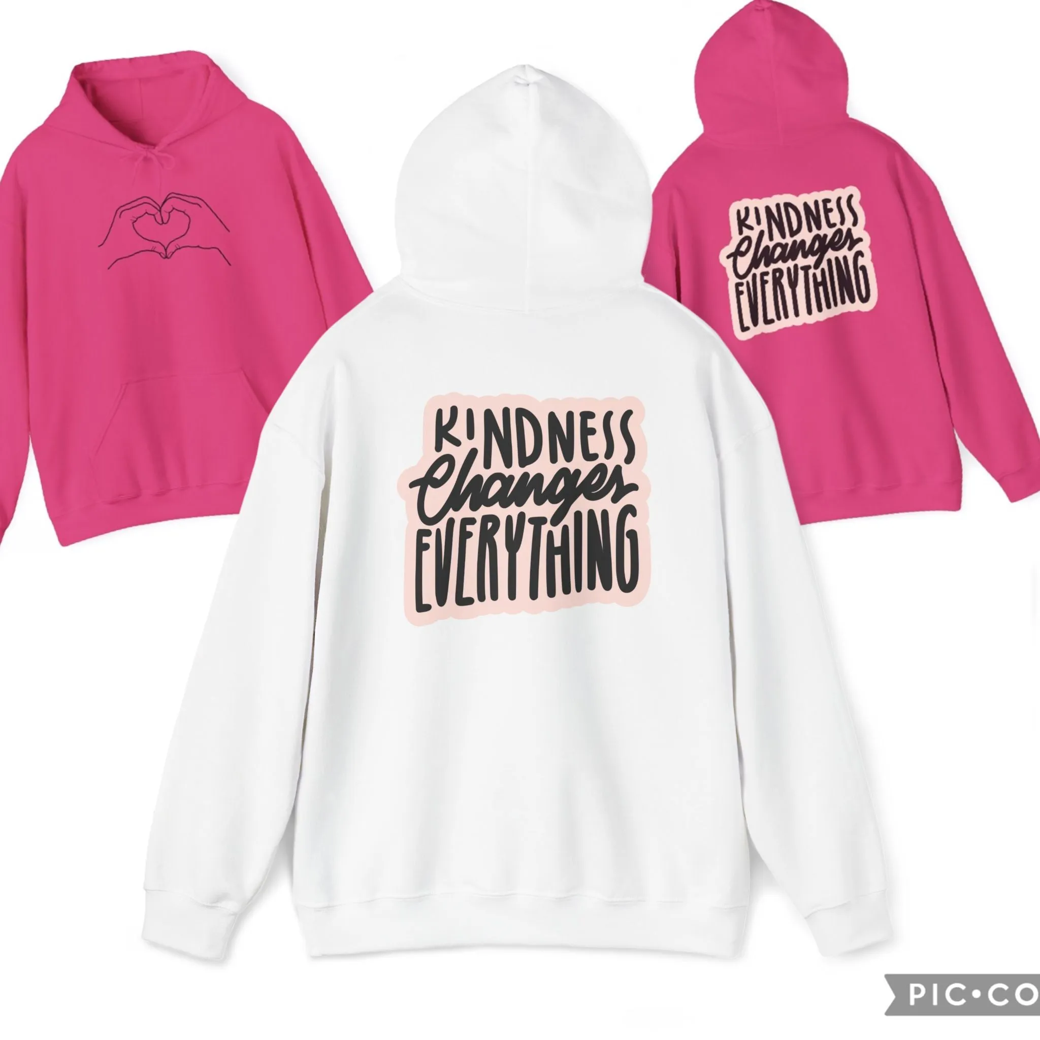 Heart Hands Kindness Hoodie, Unisex Loving Sweatshirt for All Occasions, Gift for Friends, Cozy Casual Fashion, Kindness