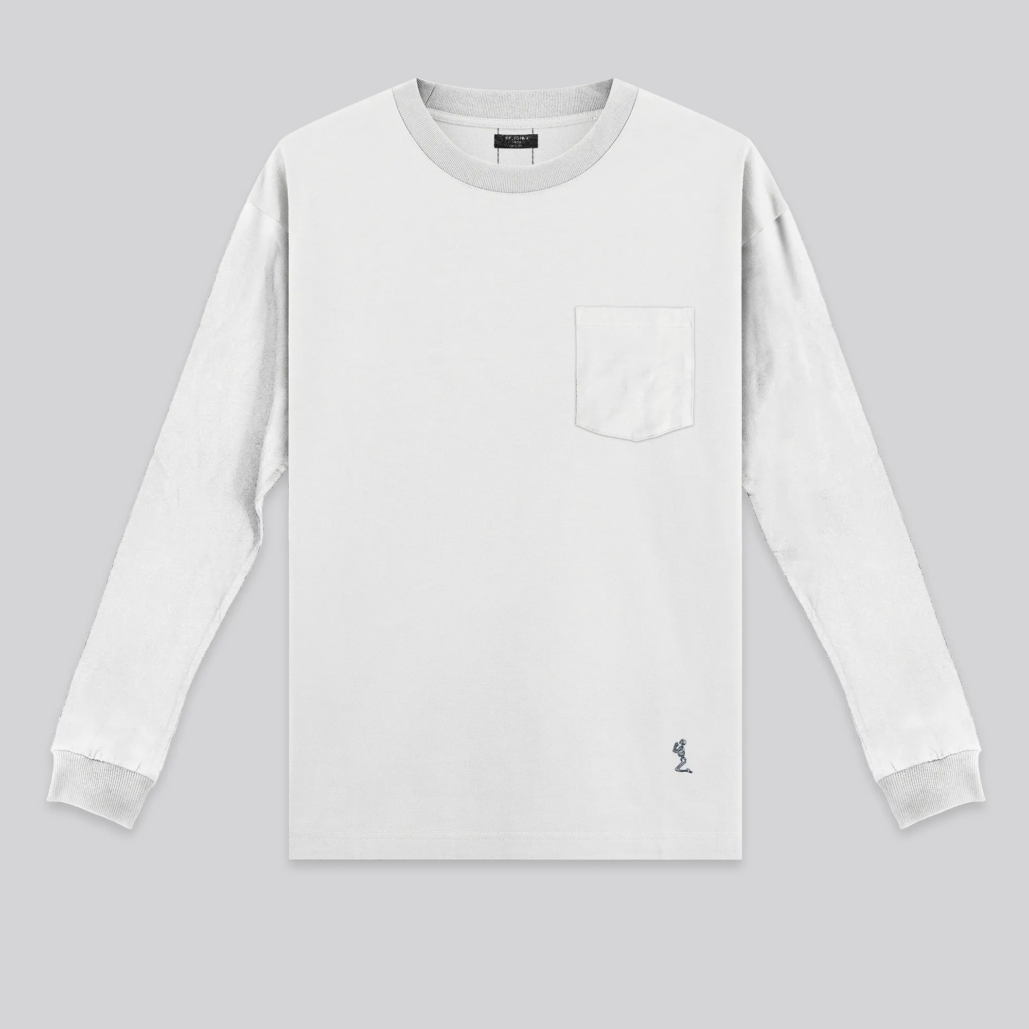 HEAVYWEIGHT LS POCKET T-SHIRT OFF WHITE