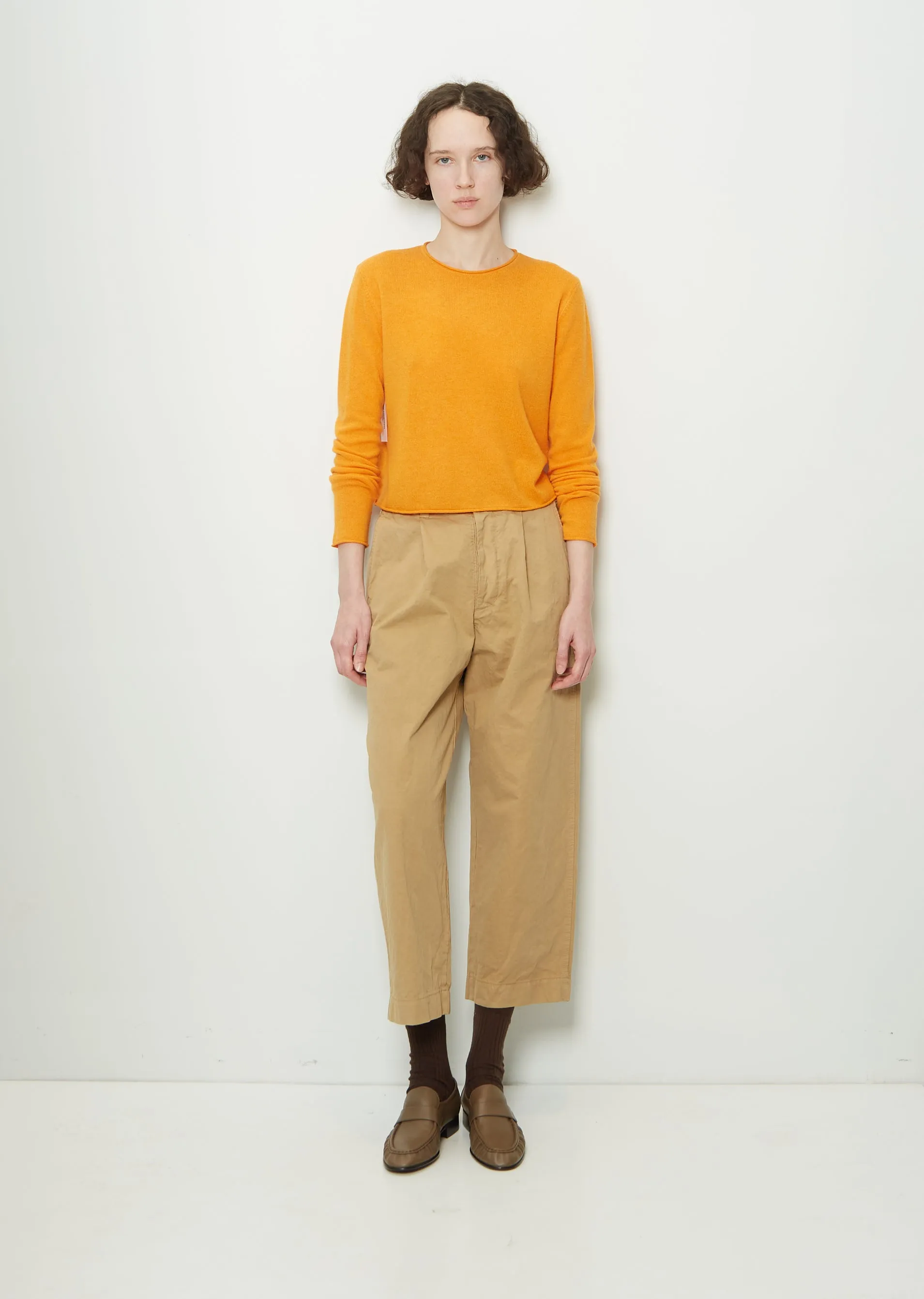 Ida Cashmere Sweater — Apricot