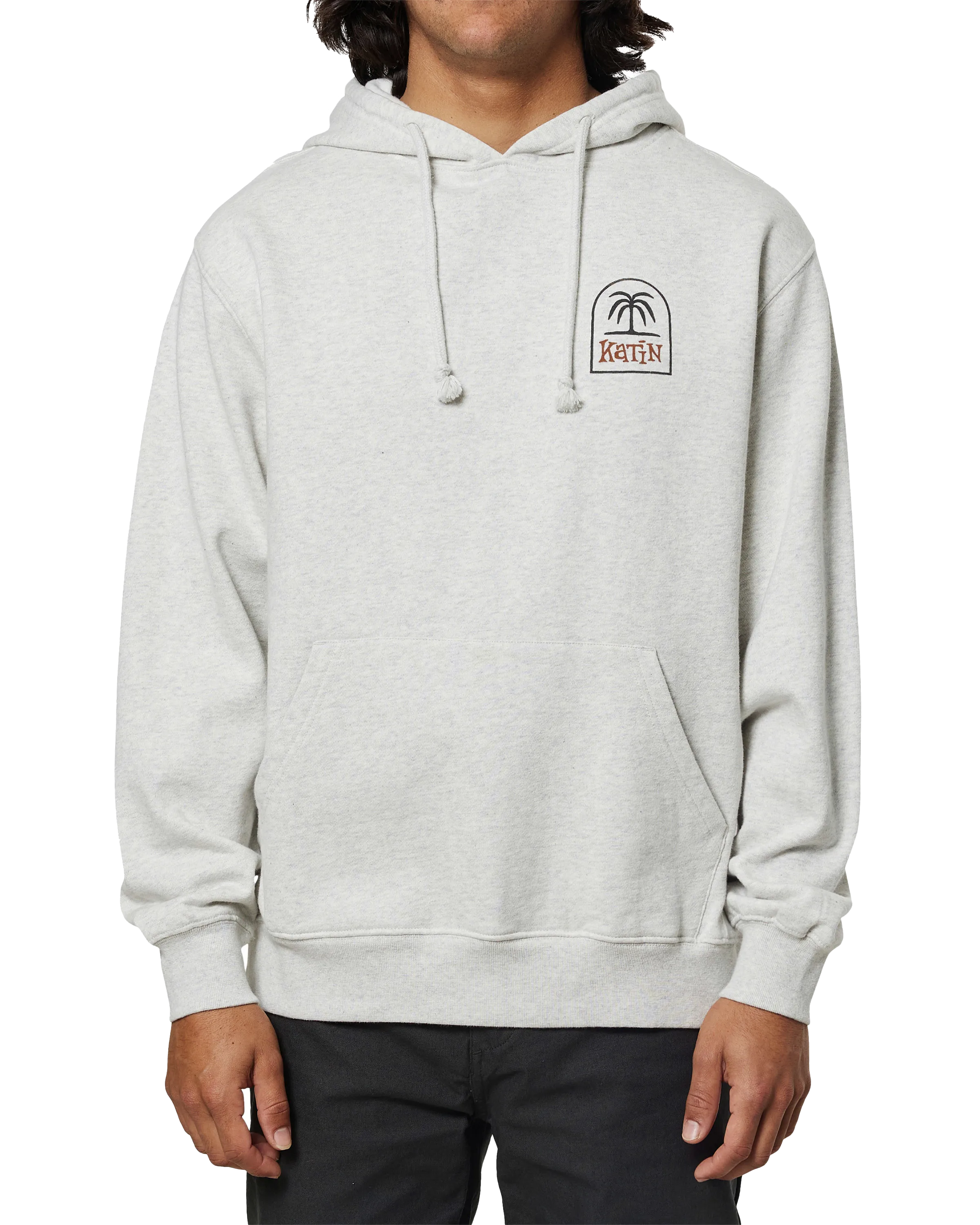 K-Palm Hoodie in Heather Gray