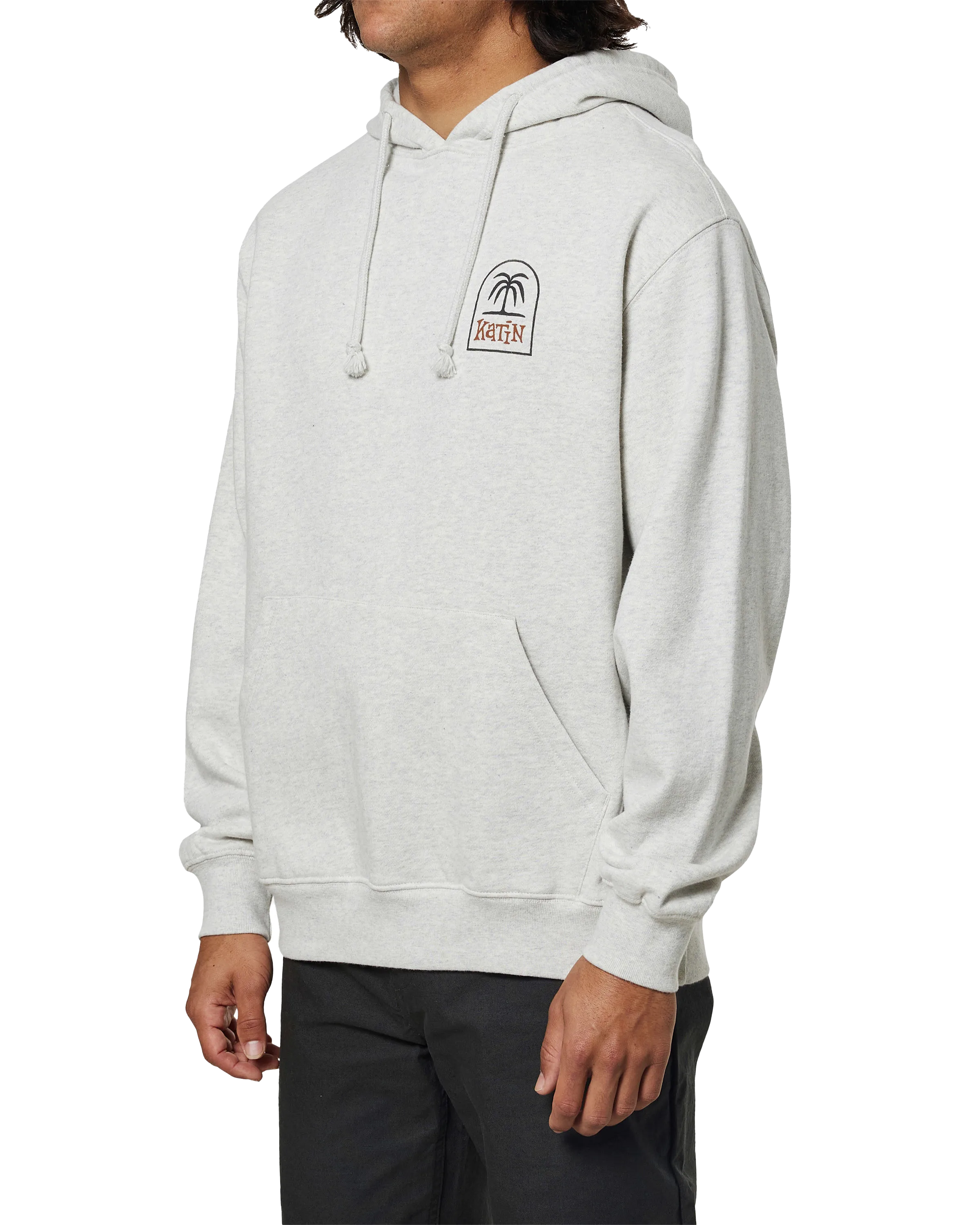 K-Palm Hoodie in Heather Gray