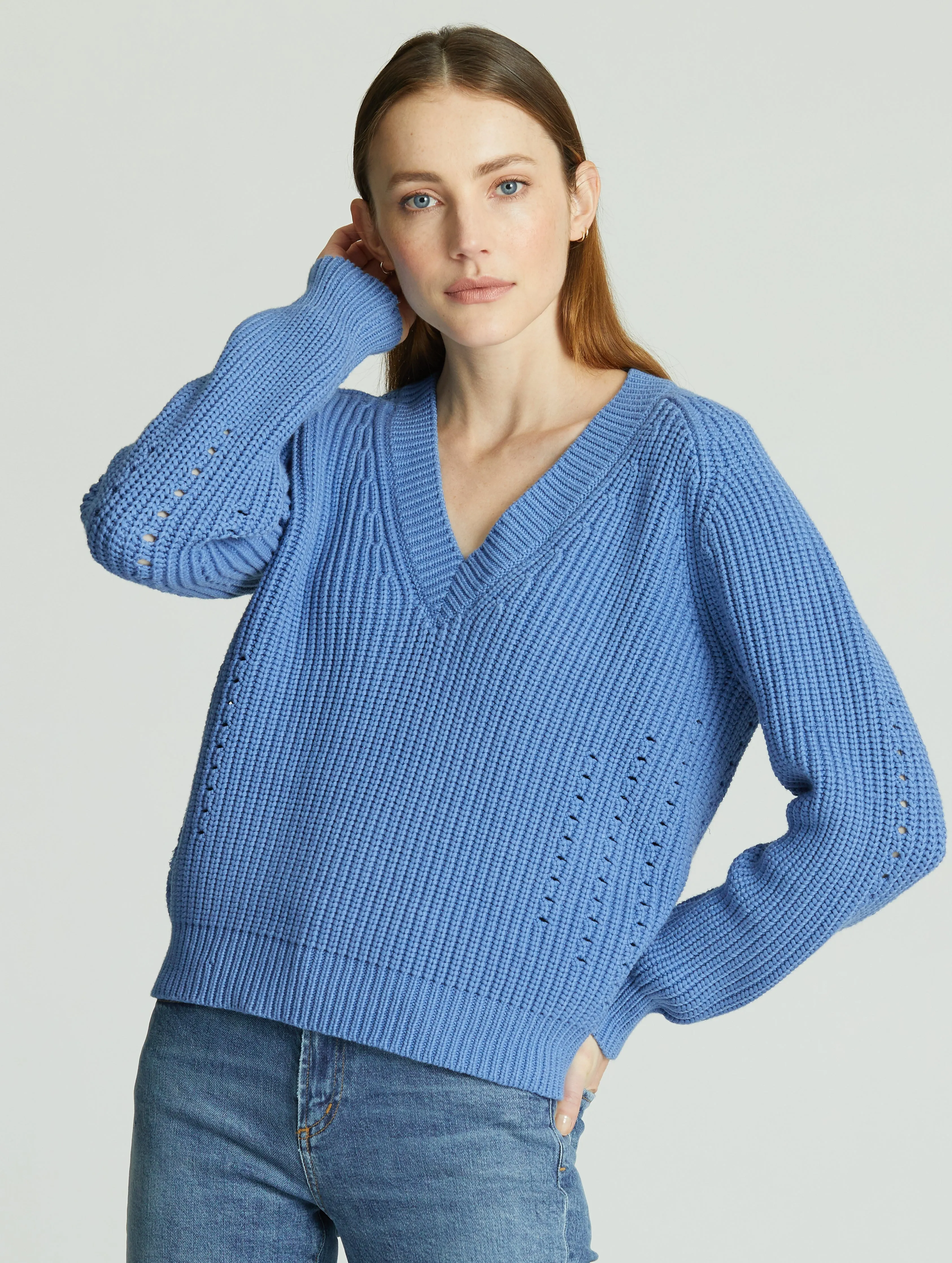 Keaton Sweater - Cape Blue