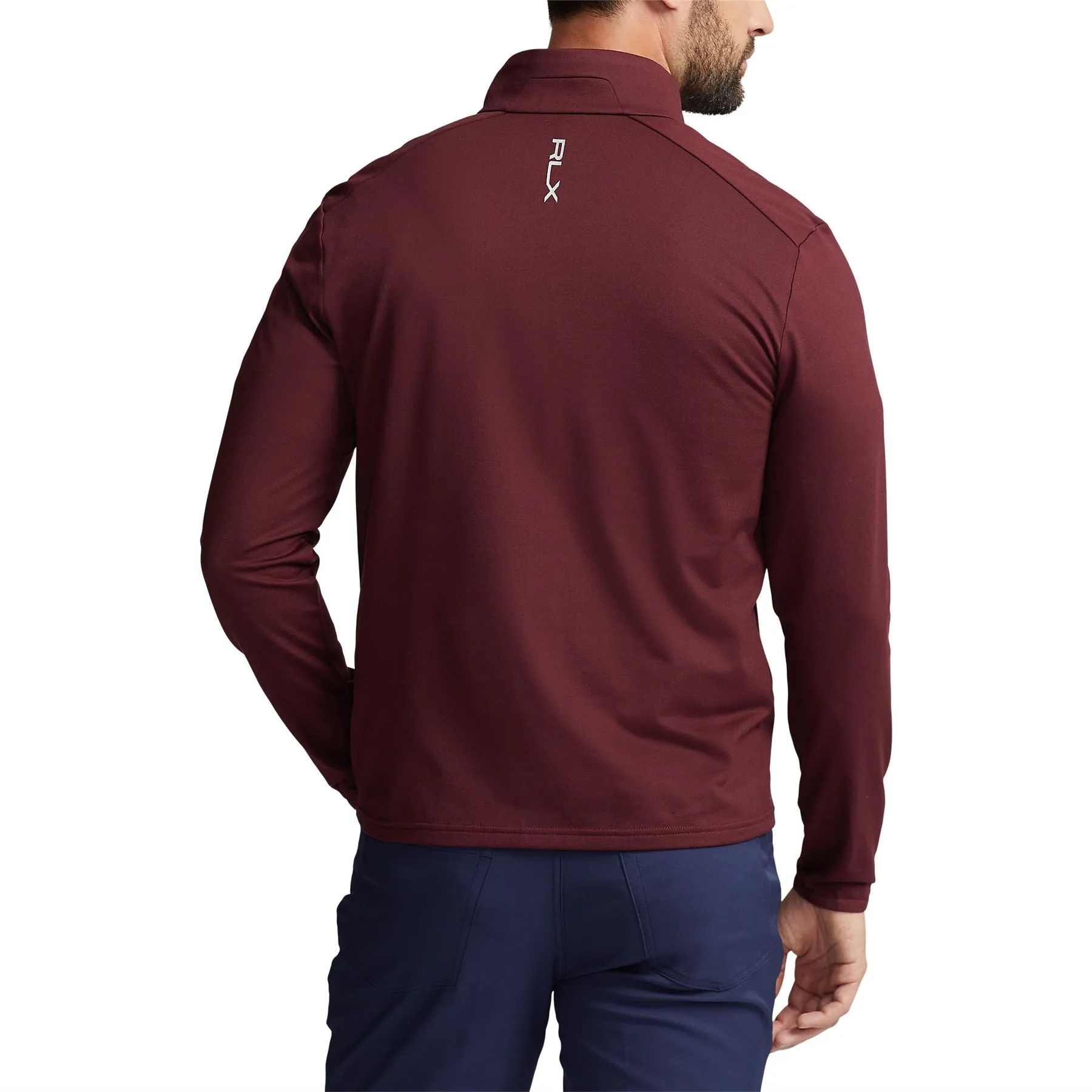 Luxury Performance Knit Quarter Zip Harvard Wine - AW23