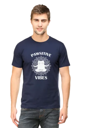 Men Half Sleeves Classic T-Shirt - Pawsitive-Vibes