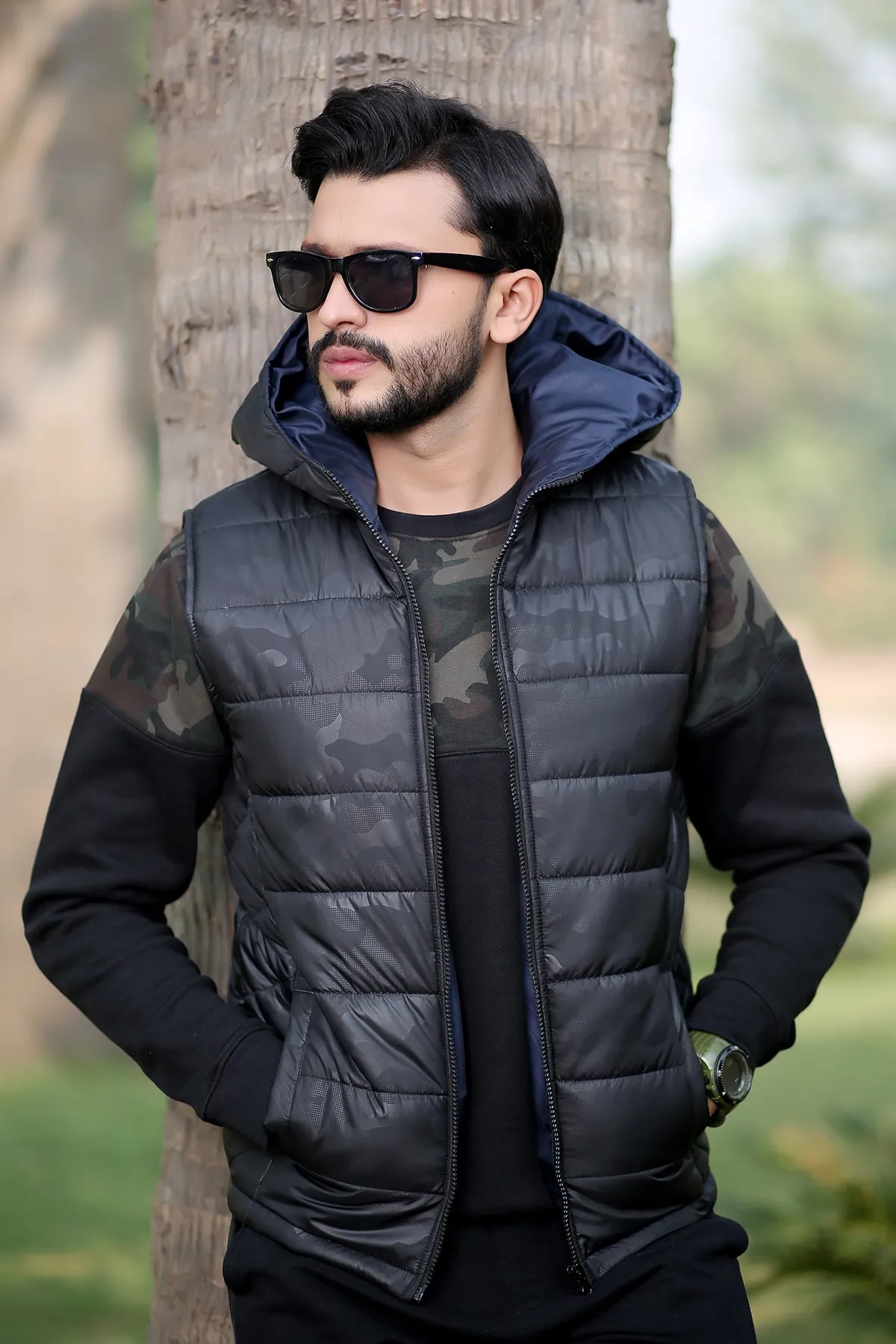 Men's "AUDY" Puff Winter Sleeveless Jacket Outerwear