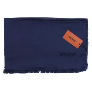 Missoni Scarf Dark Blue Design - Cashmere Silk Designer Shawl SALE