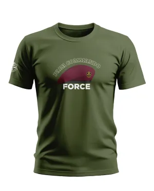 Para Commando Force With Cap Patten Soft Cotton T-shirt