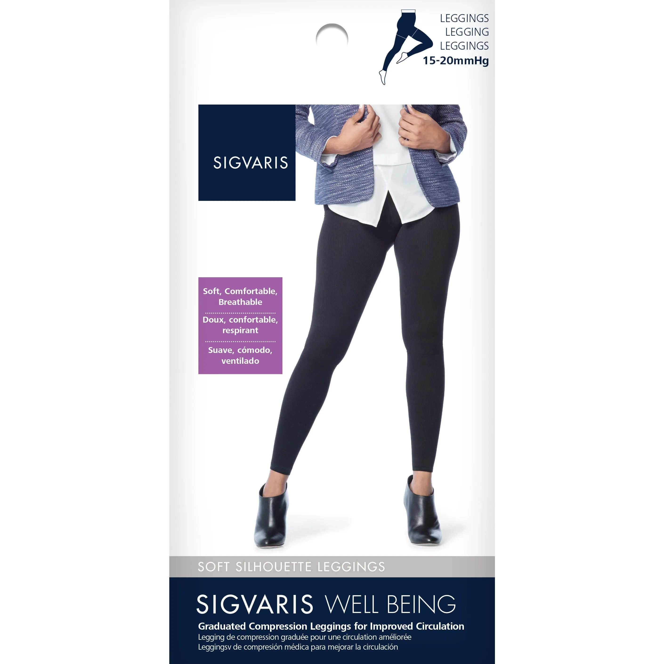 Sigvaris Soft Silhouette Women's Leggings 15-20 mmHg