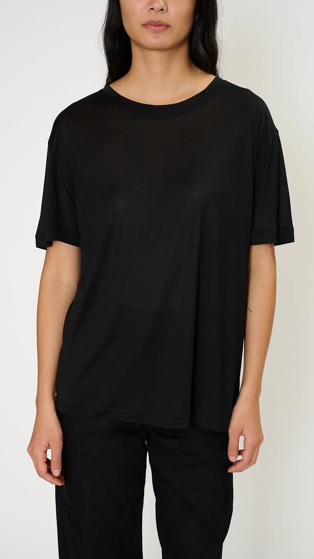 Soft Short Sleeve Tee in Black