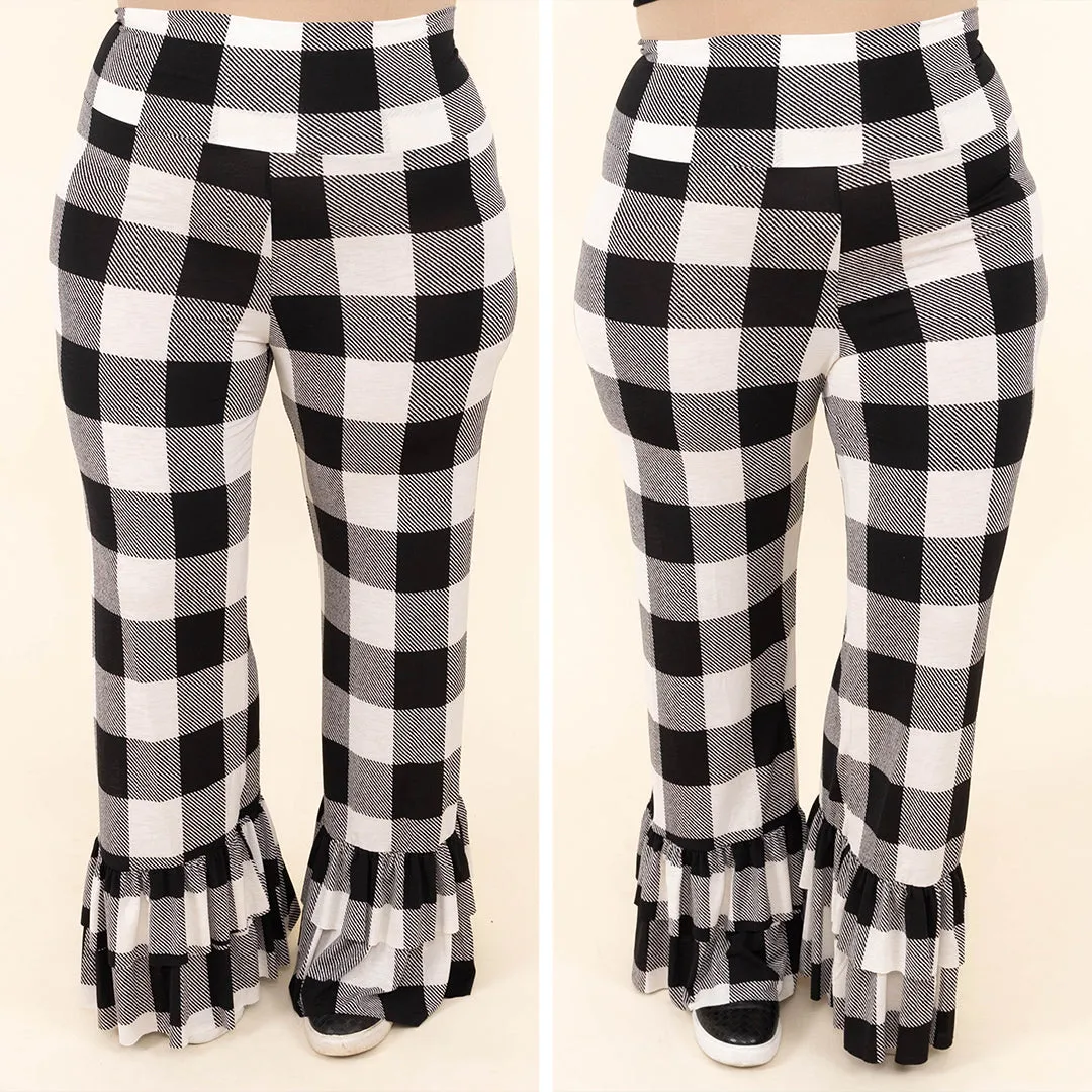 The Big Flare Pants, Black-Ivory