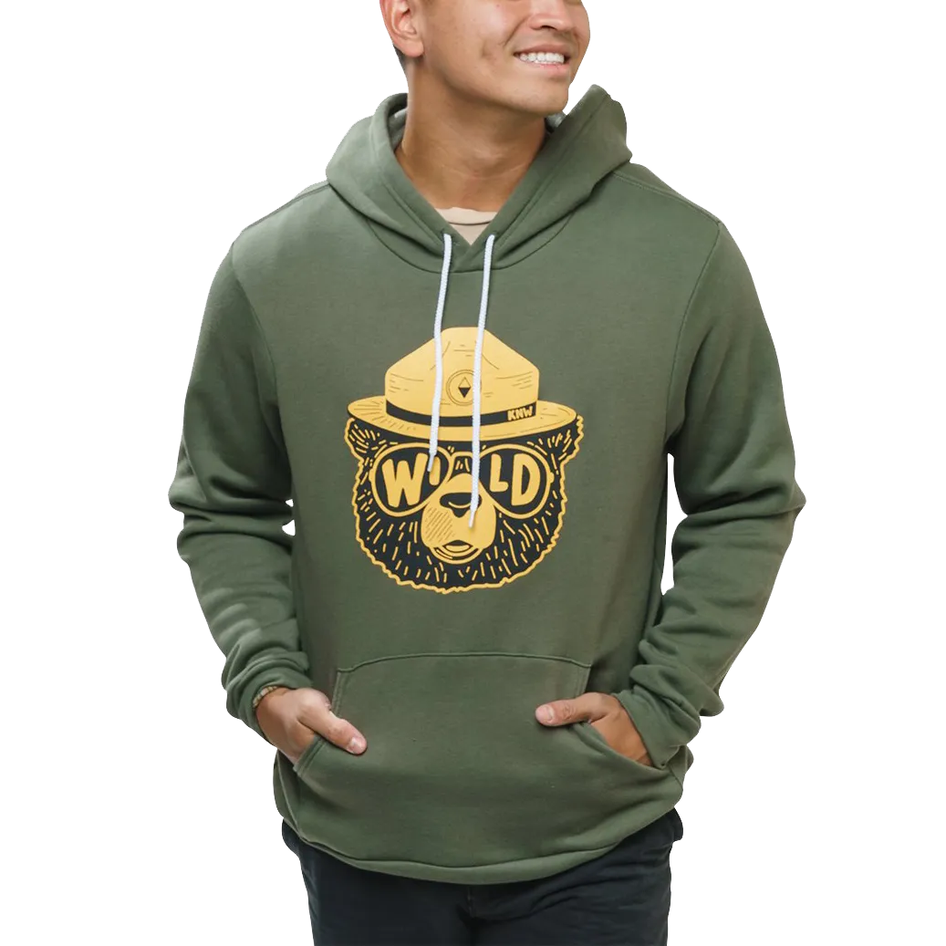 Unisex Wild Bear Pullover Hoodie