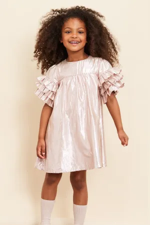 Velveteen Ginny Gold Girls Dress