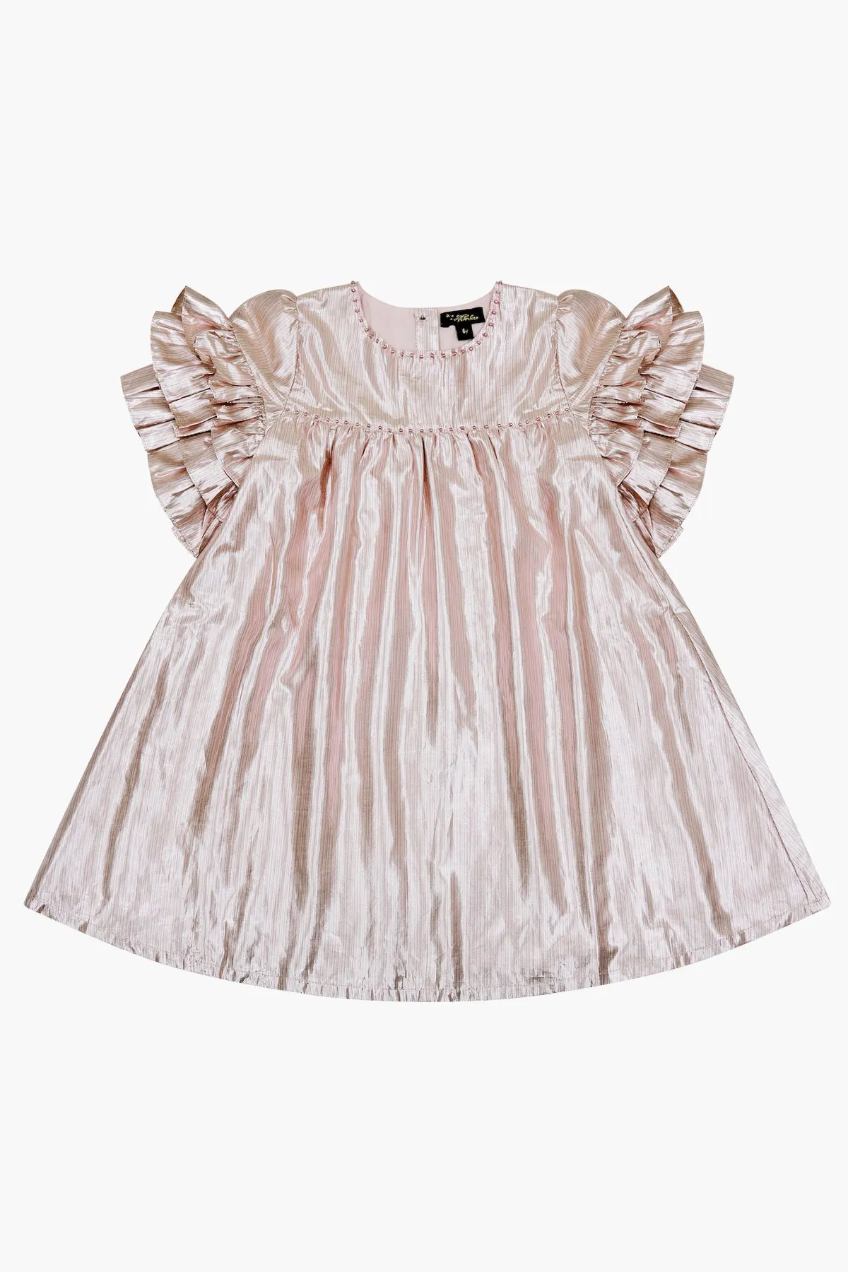 Velveteen Ginny Gold Girls Dress