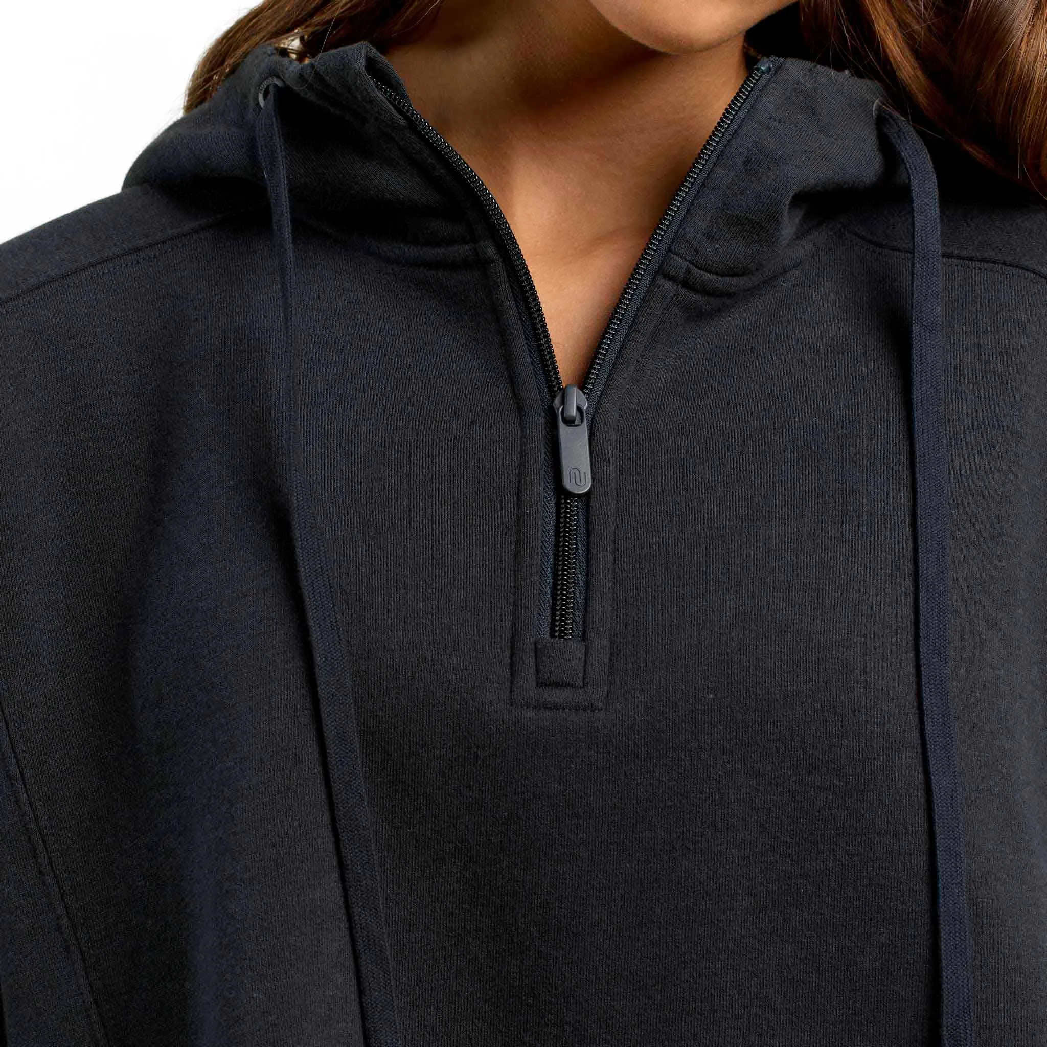 Vintage Fleece Downtime Quarter-Zip | Black