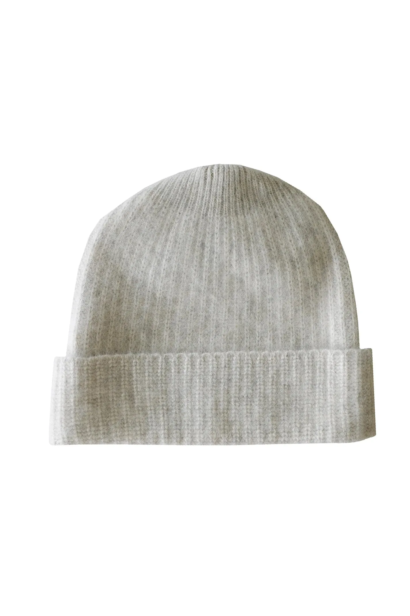 Wool Beanie in Light Grey