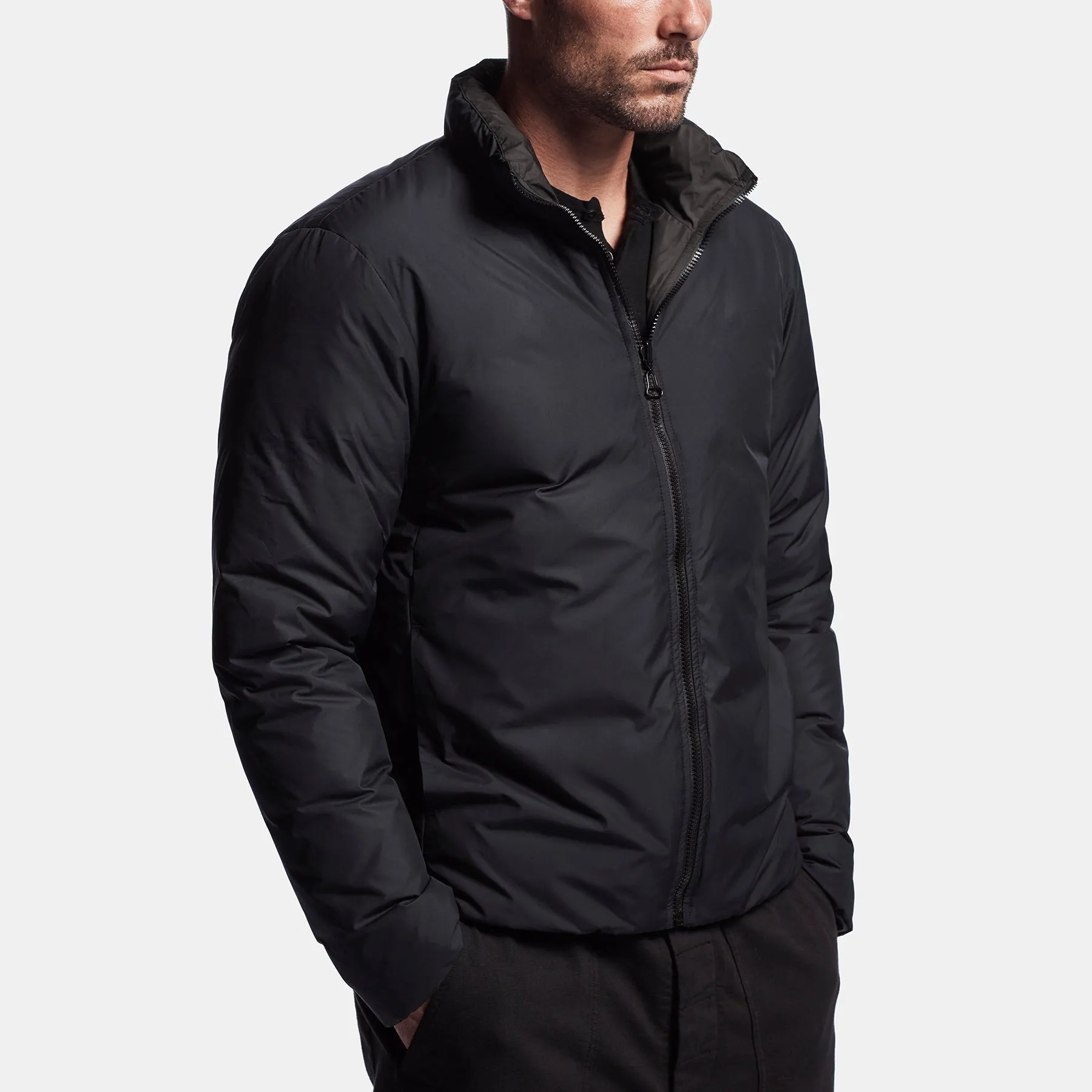 Y/OSEMITE Reversible Down Jacket - Black/Navy