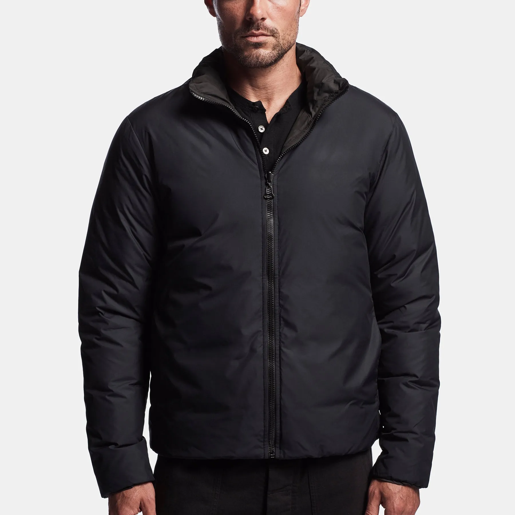 Y/OSEMITE Reversible Down Jacket - Black/Navy